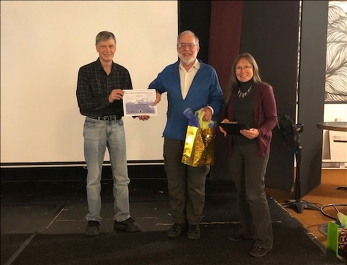 Bob Nelson (middle) receiving award