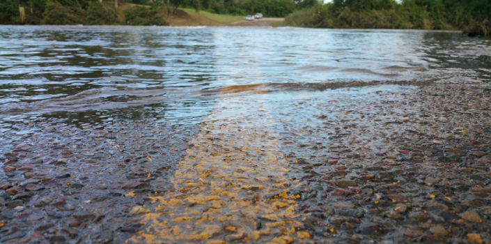 Picture of flooded road